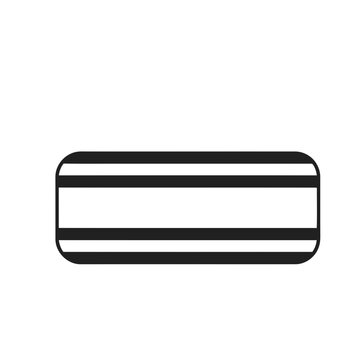 Abstract Rectangular Shape with Stripes