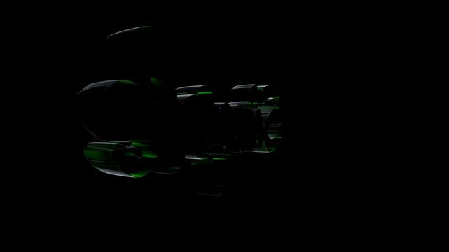 The word simple written in a shiny 3d font with a glowing green neon outline effect against a solid black background for modern graphic design projects