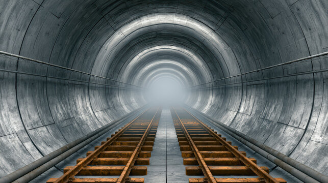 abstract symmetrical 3d subway background effect