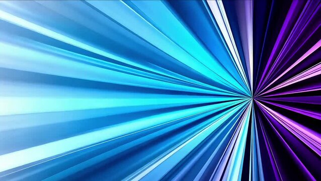 Abstract blue and purple light rays background. Fast motion speed lines and dynamic energy burst animation.