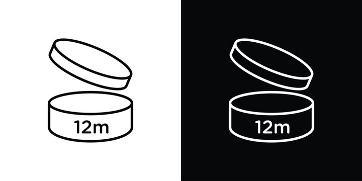 12M icon simple illustrations collection