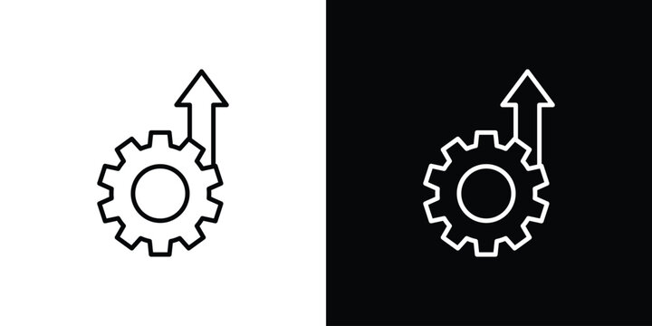 Efficiency icon simple illustrations collection