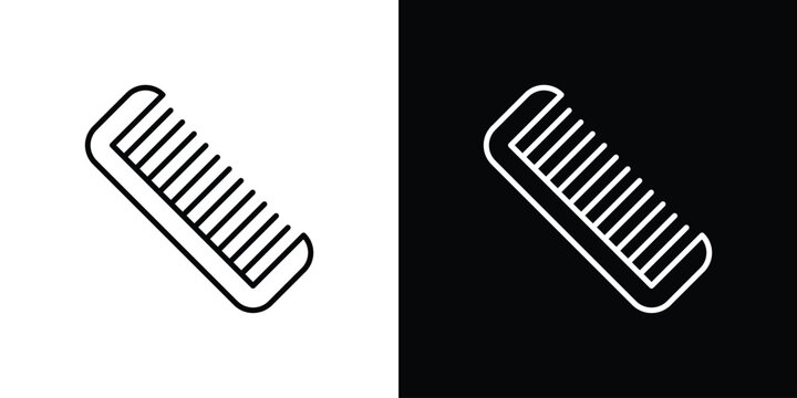 Hair brush icon simple illustrations collection