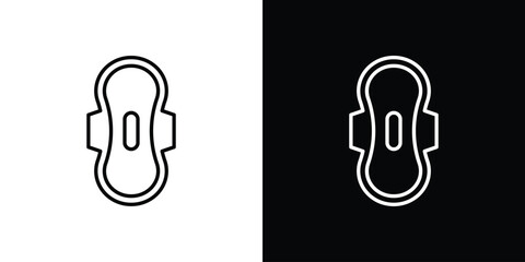 Sanitary pad icon simple illustrations collection © Vince