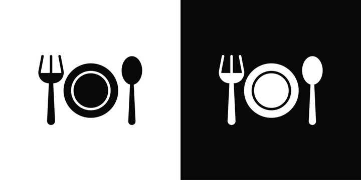 Food icon simple graphics set