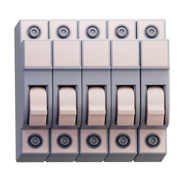 3D mCB Switch Circuit Breaker Electrical Power Control Safety Component