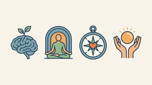 Mindfulness, meditation, guidance and uplifting energy concepts