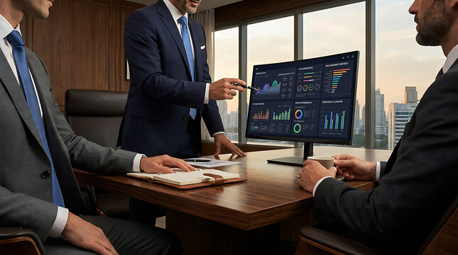 Experienced ERP Consultant Leading Business Strategy Planning Session Today