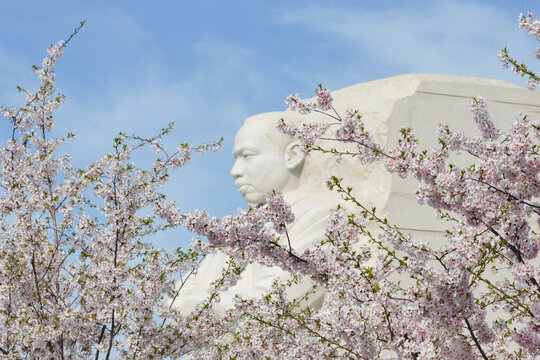 WASHINGTON DC - APR 13 2014: The Martin Luther King Jr Memorial in Washington DC on April 13, 2014. The memorial opened to the public on August 22, 2011. 