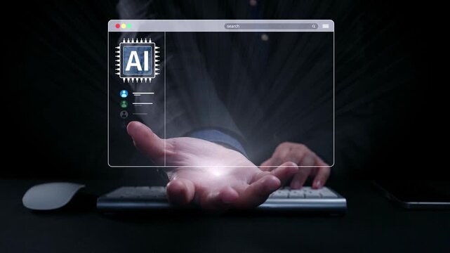 AI platform generating art images with dynamic interface. AI-generated content appears in image gallery artificial intelligence view. Genrative AI loading multiple image from AI design engine. Elide