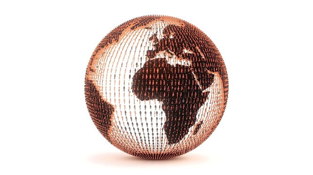 Simple 3D render of the planet earth