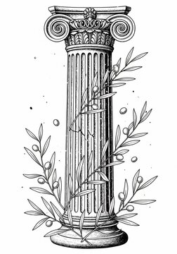 Aegean Echo: Verdant Column