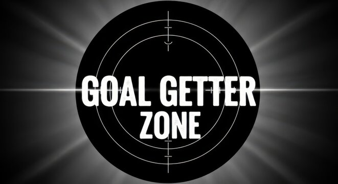Goal getter zone text with target overlay