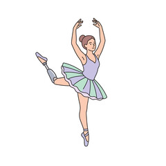 Ballerina with Prosthetic Leg Performing Graceful Dance © Gelap