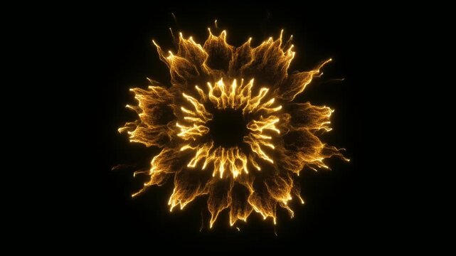 闇に一瞬で広がる光の波紋