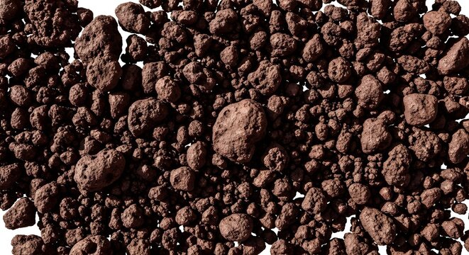 Macro view of dark volcanic pebbles with porous textures, ideal for geology projects, natural backgrounds, scientific presentations, educational resources, and earth-related designs.
