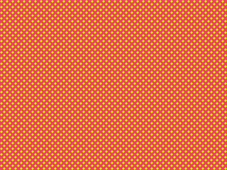 Obraz premium Retro Pop Art Style Red Background with Yellow Polka Dot Pattern for Graphic Design