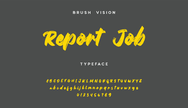Elegant lettering font handdrawn brush style art uppercase,numbers .modern serif fonts typography,  vintage casual creative vector ilustration casual design fashion