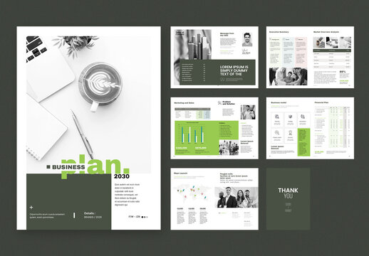 Minimal & Creative Business Plan Layout