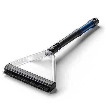 Black and Blue Squeegee Mop with Brush Head.