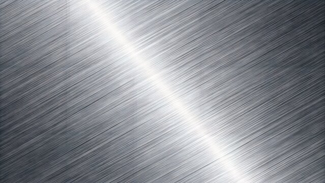Abstract background of metallic brushed steel texture with intense diagonal bright light flare and grain background metallic abstract diagonal industrial