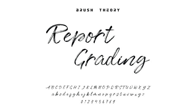 Stylish brush painted an uppercase vector letter, alphabet, typeface. Brush script font with hand drawn street art graffiti style for energetic design
