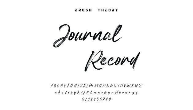 Stylish brush painted an uppercase vector letter, alphabet, typeface. Brush script font with hand drawn street art graffiti style for energetic design
