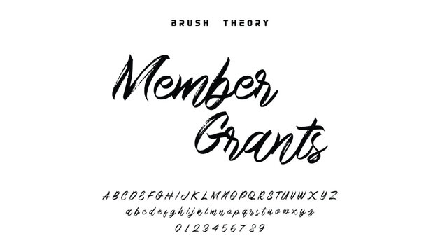 Stylish brush painted an uppercase vector letter, alphabet, typeface. Brush script font with hand drawn street art graffiti style for energetic design
