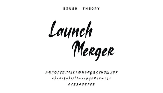 Stylish brush painted an uppercase vector letter, alphabet, typeface. Brush script font with hand drawn street art graffiti style for energetic design
