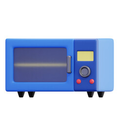 3D Microwave Oven Kitchen Appliance For Cooking Fast Food Heating Blue Electronic Equipment