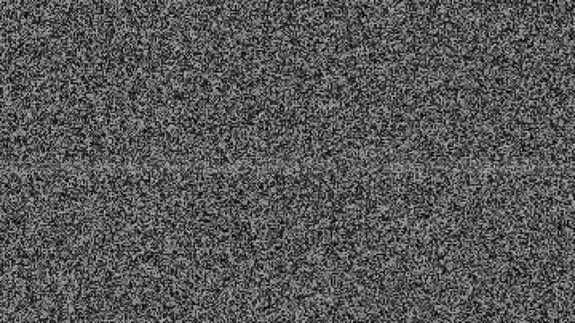 Analog television black and white static noise texture