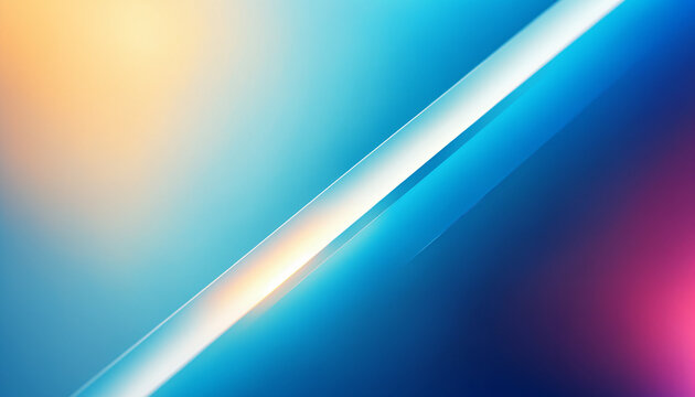 diagonal abstract blue cyan and white light streaks over soft yellow to blue gradient with pink accent