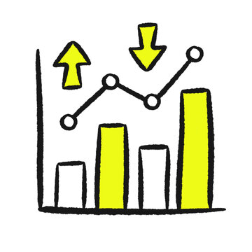 Stock Market Volatility and Financial Analysis Concept Illustration