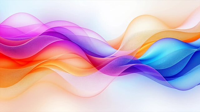colorful abstract ribbons flowing gradients motion background
