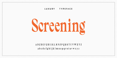 Luxury elegant alphabet letters and numbers. Elegant wedding typography classic serif font decorative vintage retro. Creative vector illustration © ch