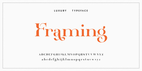 Luxury elegant alphabet letters and numbers. Elegant wedding typography classic serif font decorative vintage retro. Creative vector illustration © ch
