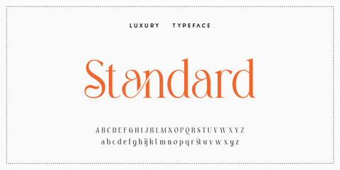 Luxury elegant alphabet letters and numbers. Elegant wedding typography classic serif font decorative vintage retro. Creative vector illustration © ch