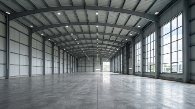 360&deg; Seamless HDRI Spherical Panorama of Empty Interior Space with Spotlights for 360 degree