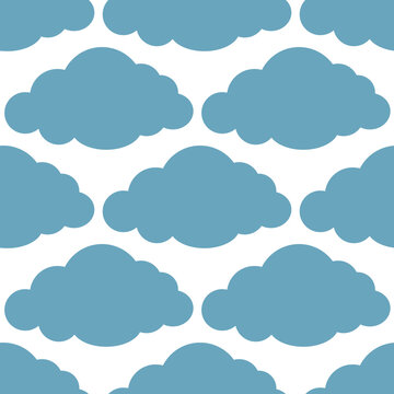 seamless pattern with clouds 구름 패턴