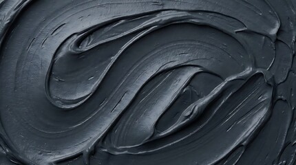 Obraz premium Smooth dark gray swirls texture abstract background
