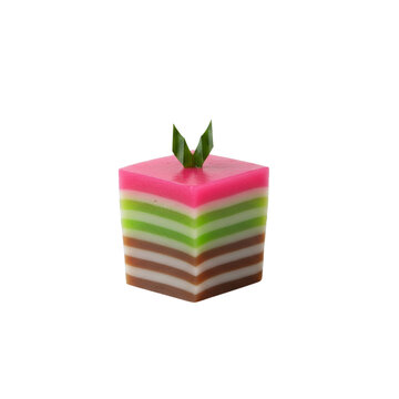 CONTRIBUTOR - kue lapis big pink green indonesian cake cuisine dessert jajan pasar with pandan