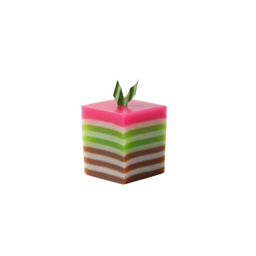 CONTRIBUTOR - kue lapis small pink green indonesian cake cuisine dessert jajan pasar with pandan