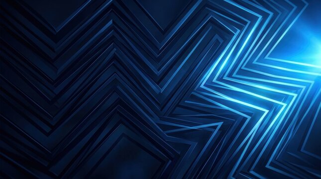 Blue geometric lines and gradient textures layered abstract background with vibrant hues