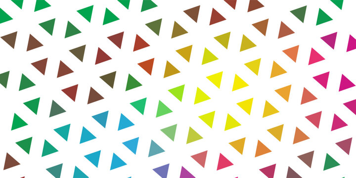 Multicolor rainbow low poly background. Abstract random vector background from triangles. Polygonal design