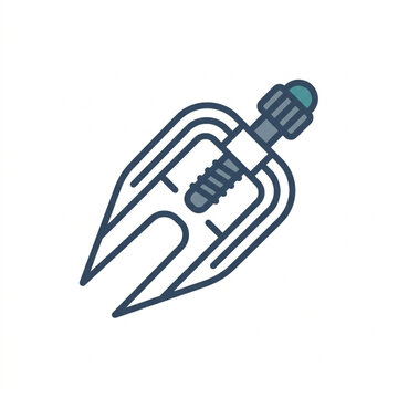 Illustrated Clamp Tool with Screw Mechanism.