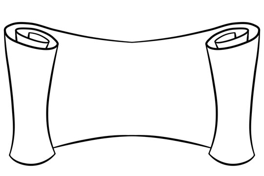 scroll paper vector illustration