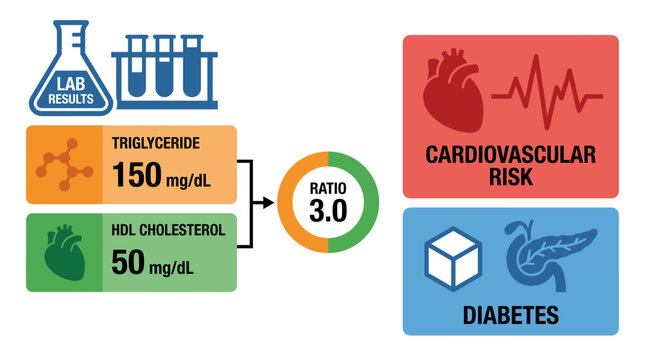 Triglyceride HDL Cholesterol Ratio Diabetes Cardiovascular Risk Lab