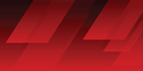 Fototapeta premium Abstract dark red geometric diagonal lines background. Modern futuristic speed stripe pattern for sports, racing, and gaming banners.