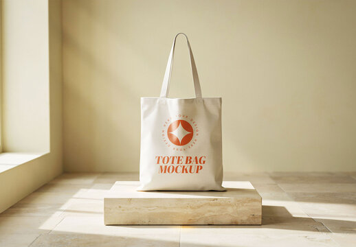 Canvas Tote Bag Mockup