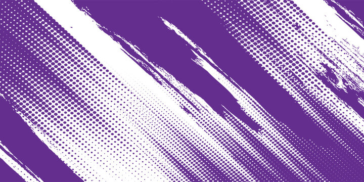 halftone on white background. Vector dots glitter or halftone glitter pattern texture Pop Art Style Background modern grunge purple arts dots sport.